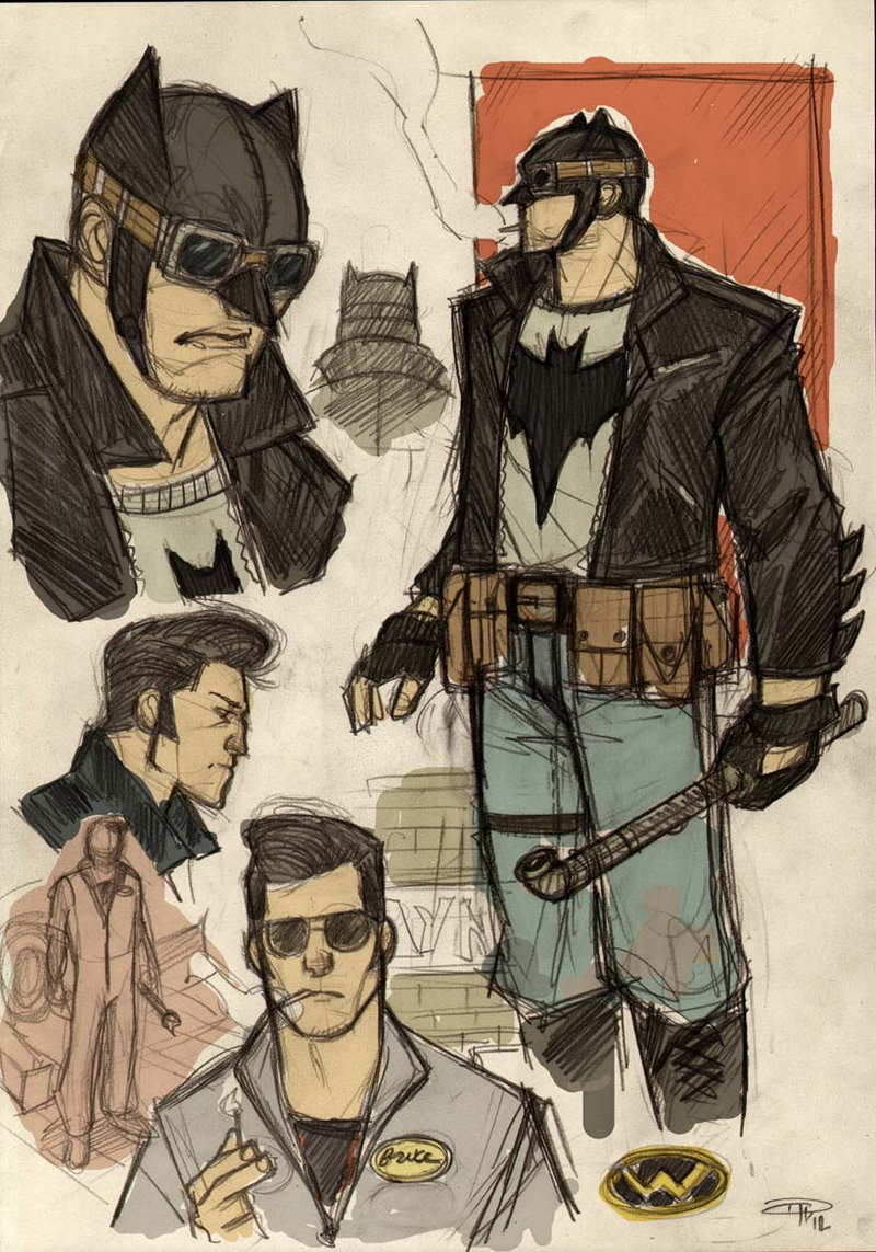 Illustration for article titled Meet the entire cast of 1950s greaser Batman's Gotham City
